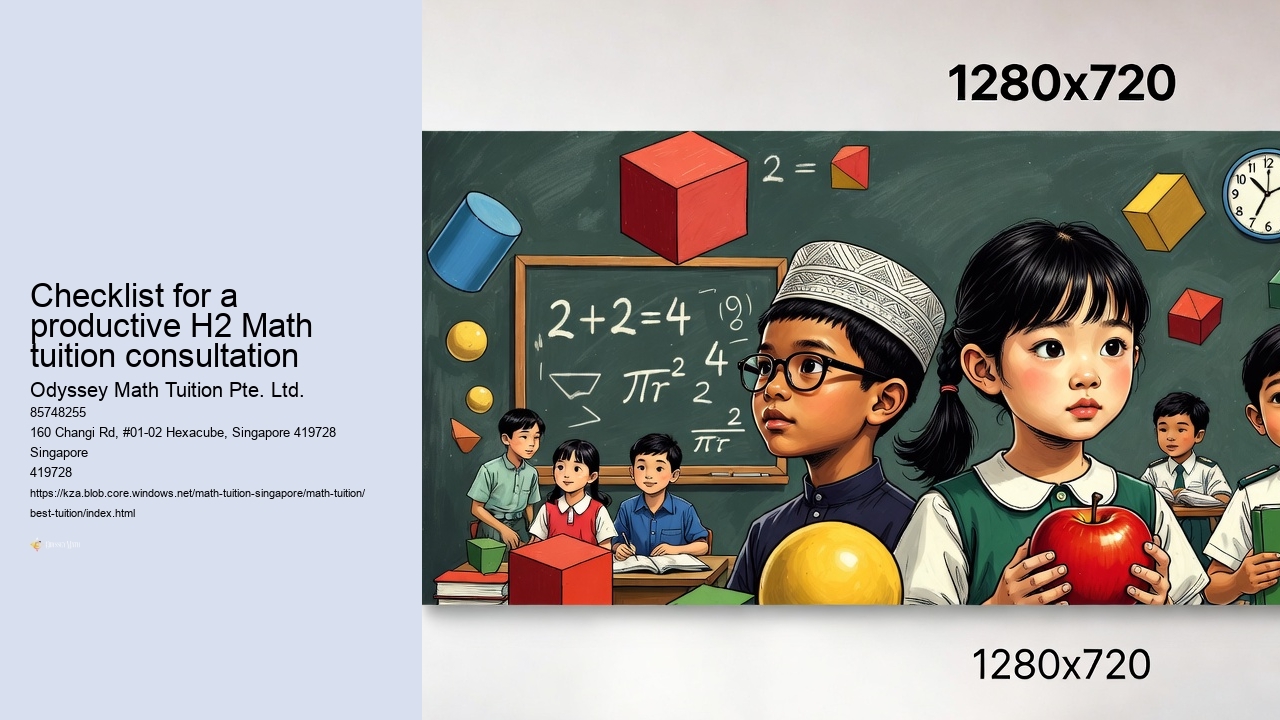 Checklist for a productive H2 Math tuition consultation