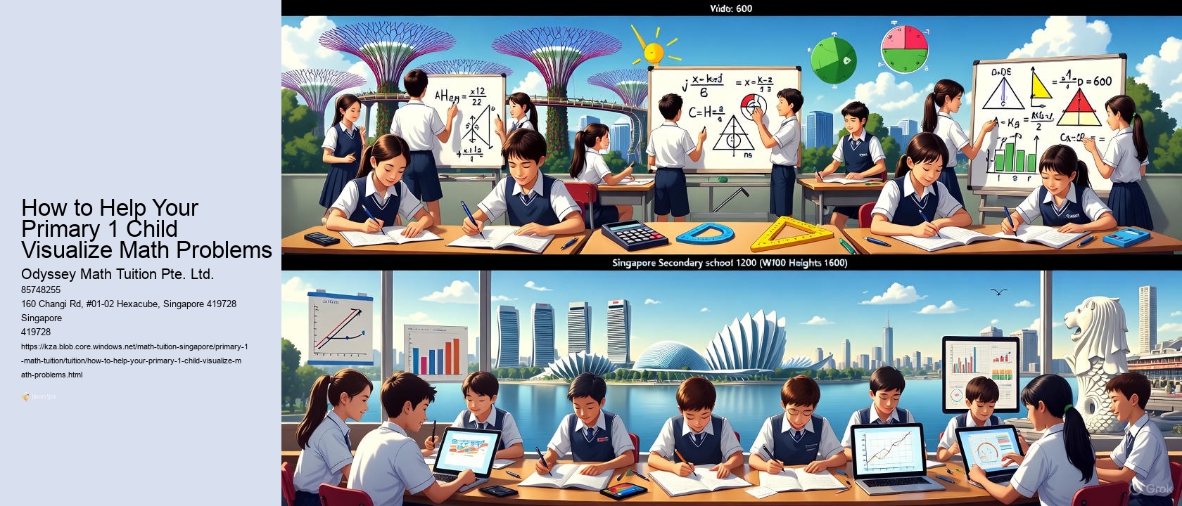 How to Help Your Primary 1 Child Visualize Math Problems