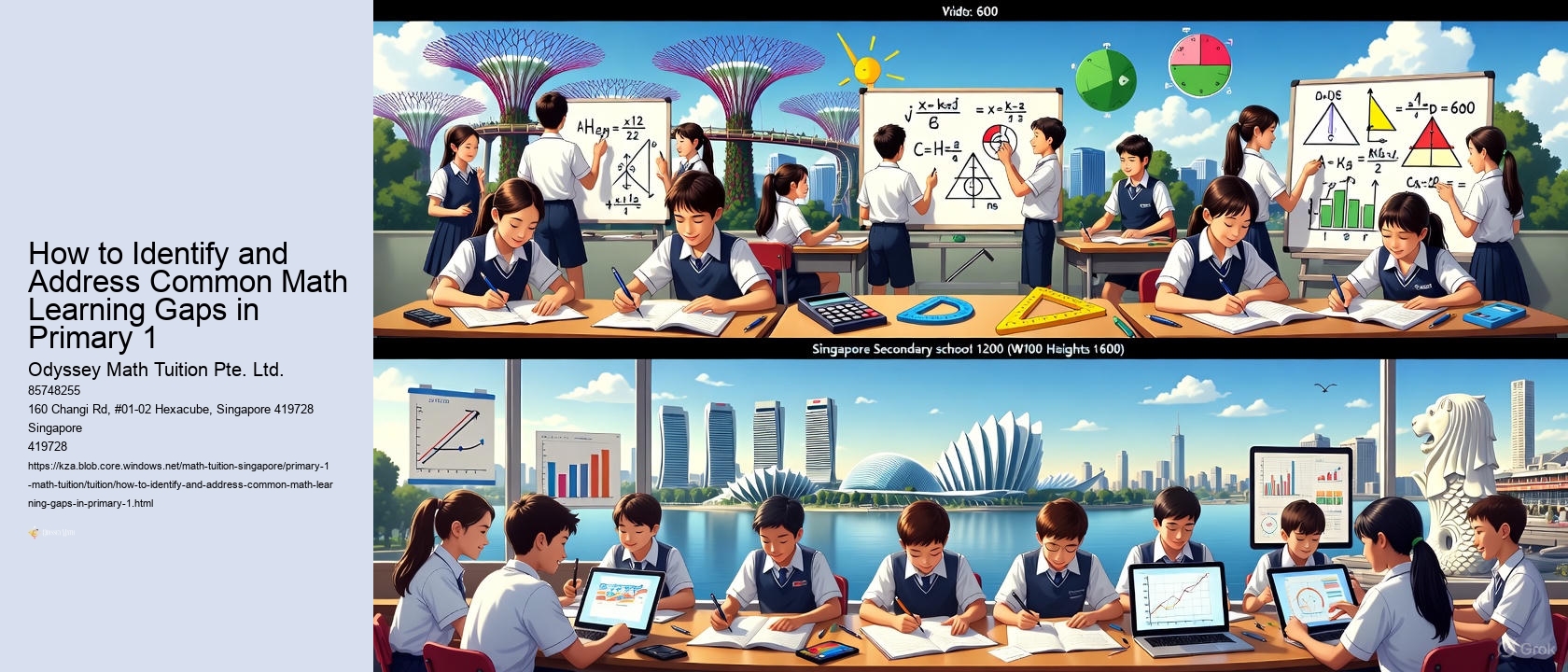 How to Identify and Address Common Math Learning Gaps in Primary 1