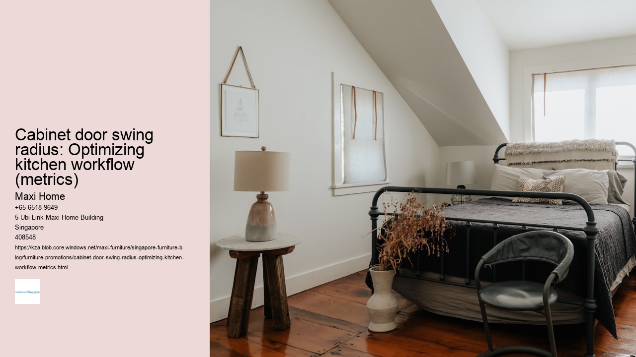 Cabinet door swing radius: Optimizing kitchen workflow (metrics)