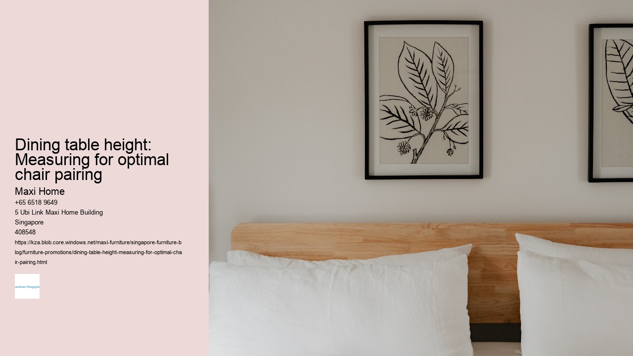 Dining table height: Measuring for optimal chair pairing