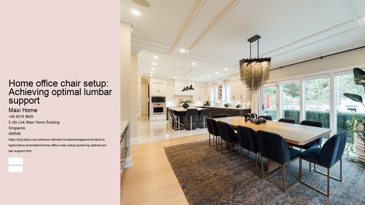 Home office chair setup: Achieving optimal lumbar support