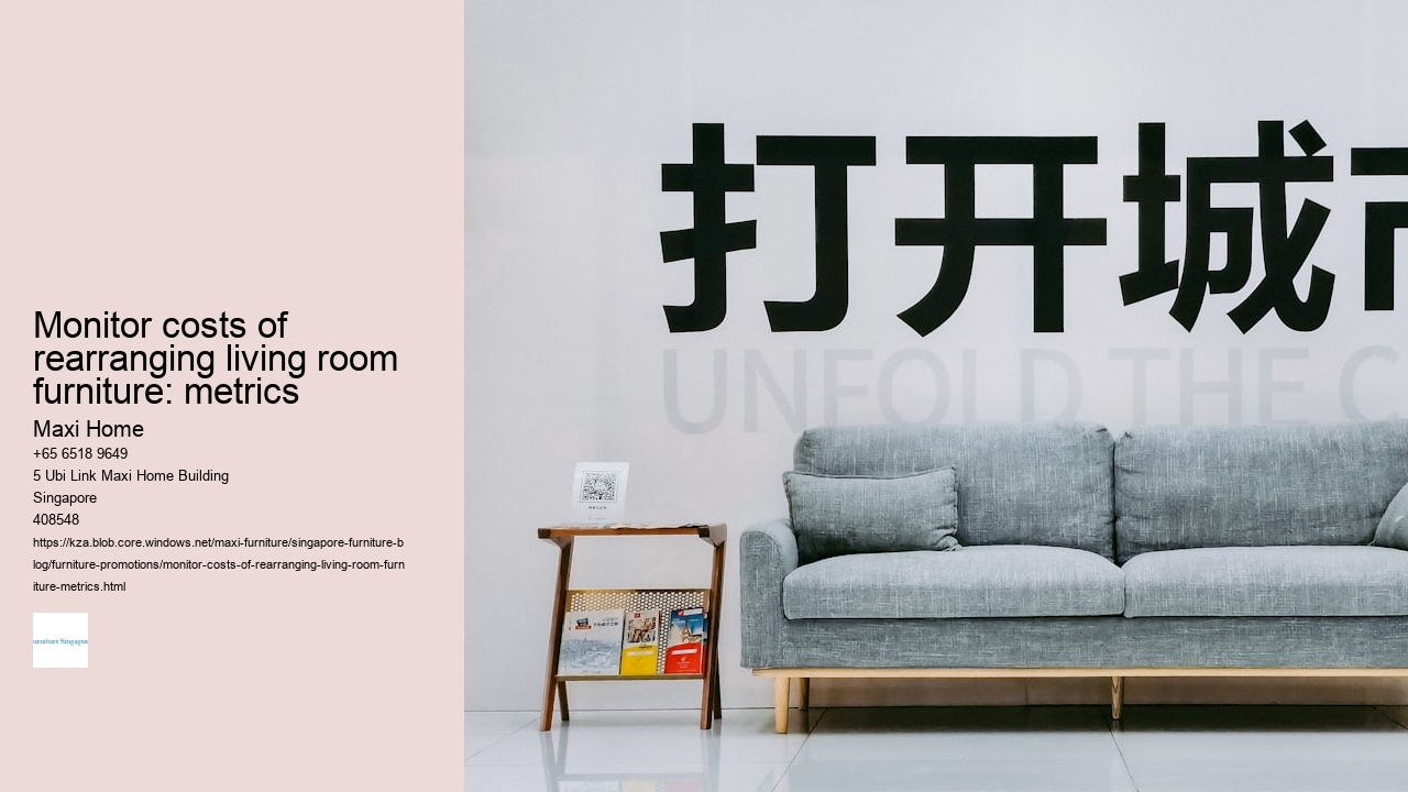 Monitor costs of rearranging living room furniture: metrics