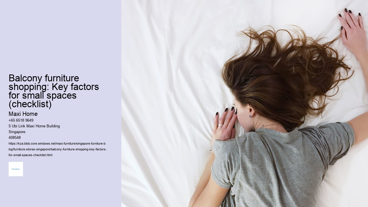 Balcony furniture shopping: Key factors for small spaces (checklist)