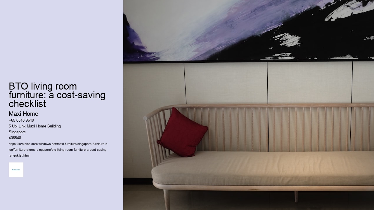 BTO living room furniture: a cost-saving checklist