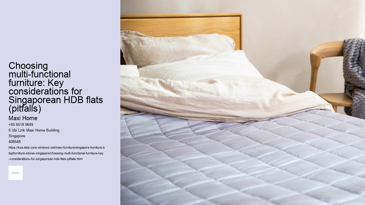 Choosing multi-functional furniture: Key considerations for Singaporean HDB flats (pitfalls)