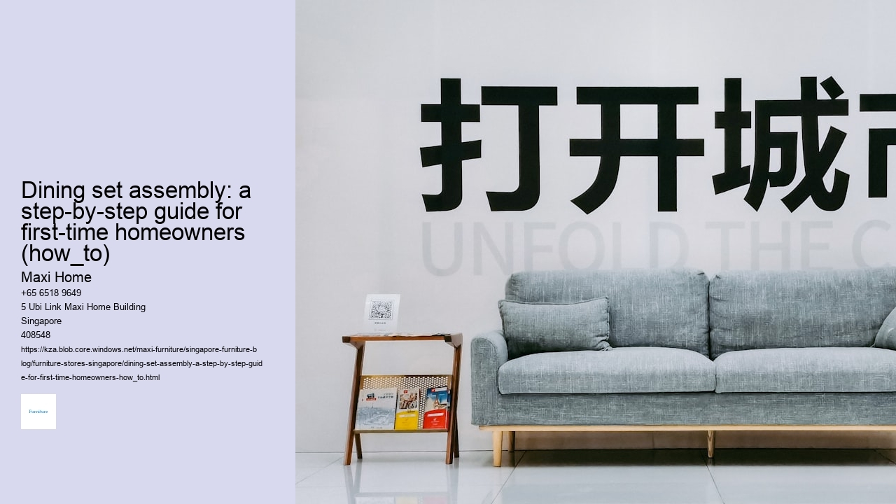 Dining set assembly: a step-by-step guide for first-time homeowners (how_to) Maxi Home Dining set assembly: a step-by-step guide for first-time homeowners (how_to)