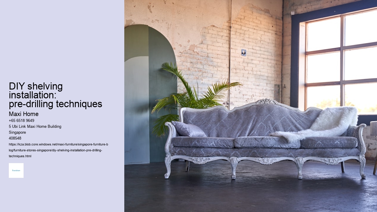 DIY shelving installation: pre-drilling techniques Maxi Home DIY shelving installation: pre-drilling techniques