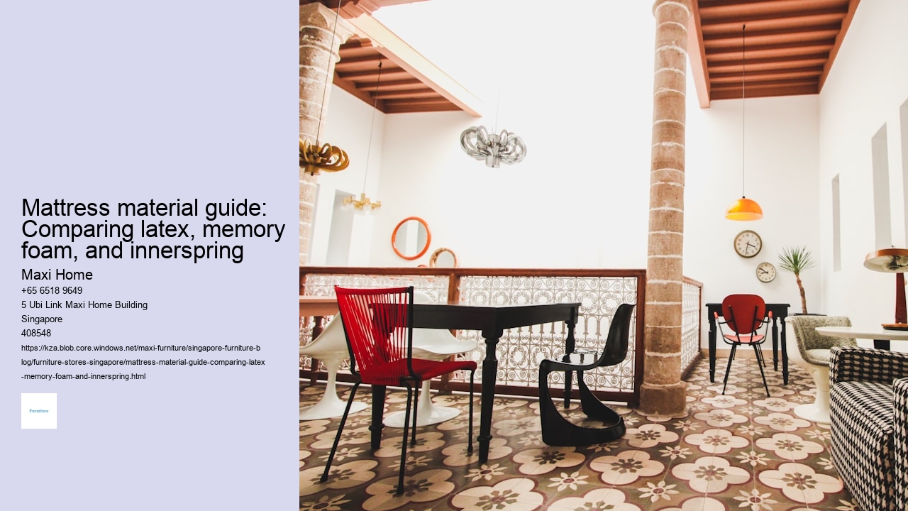 Mattress material guide: Comparing latex, memory foam, and innerspring