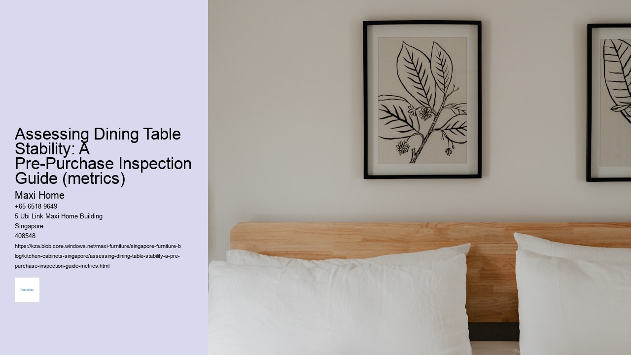 Assessing Dining Table Stability: A Pre-Purchase Inspection Guide (metrics)