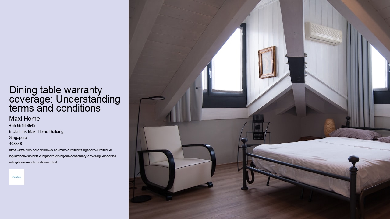 Dining table warranty coverage: Understanding terms and conditions