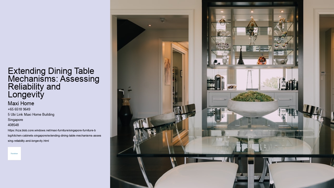 Extending Dining Table Mechanisms: Assessing Reliability and Longevity