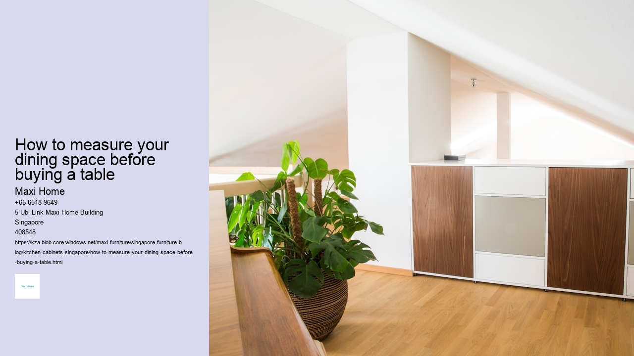 How to measure your dining space before buying a table