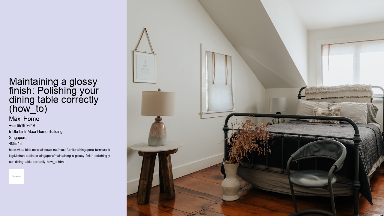 Maintaining a glossy finish: Polishing your dining table correctly (how_to)