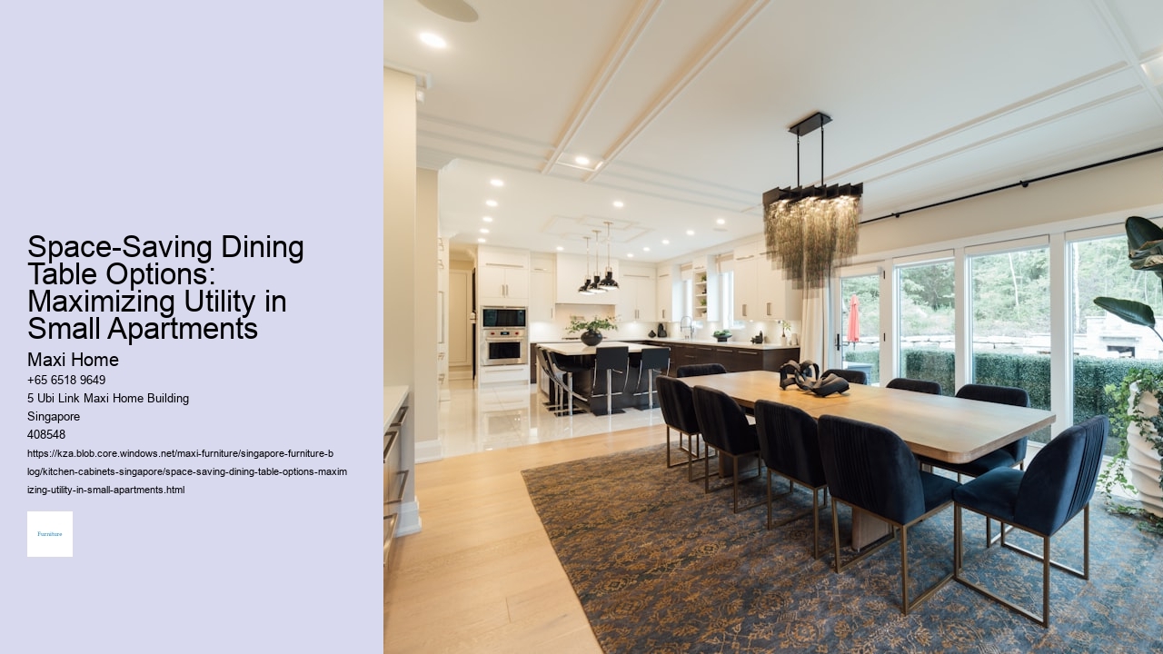 Space-Saving Dining Table Options: Maximizing Utility in Small Apartments