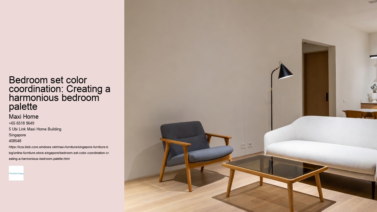 Bedroom set color coordination: Creating a harmonious bedroom palette