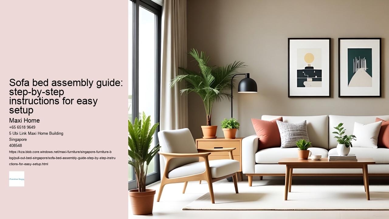 Sofa bed assembly guide: step-by-step instructions for easy setup