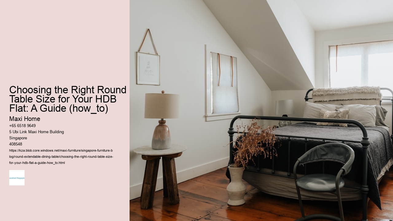 Choosing the Right Round Table Size for Your HDB Flat: A Guide (how_to)