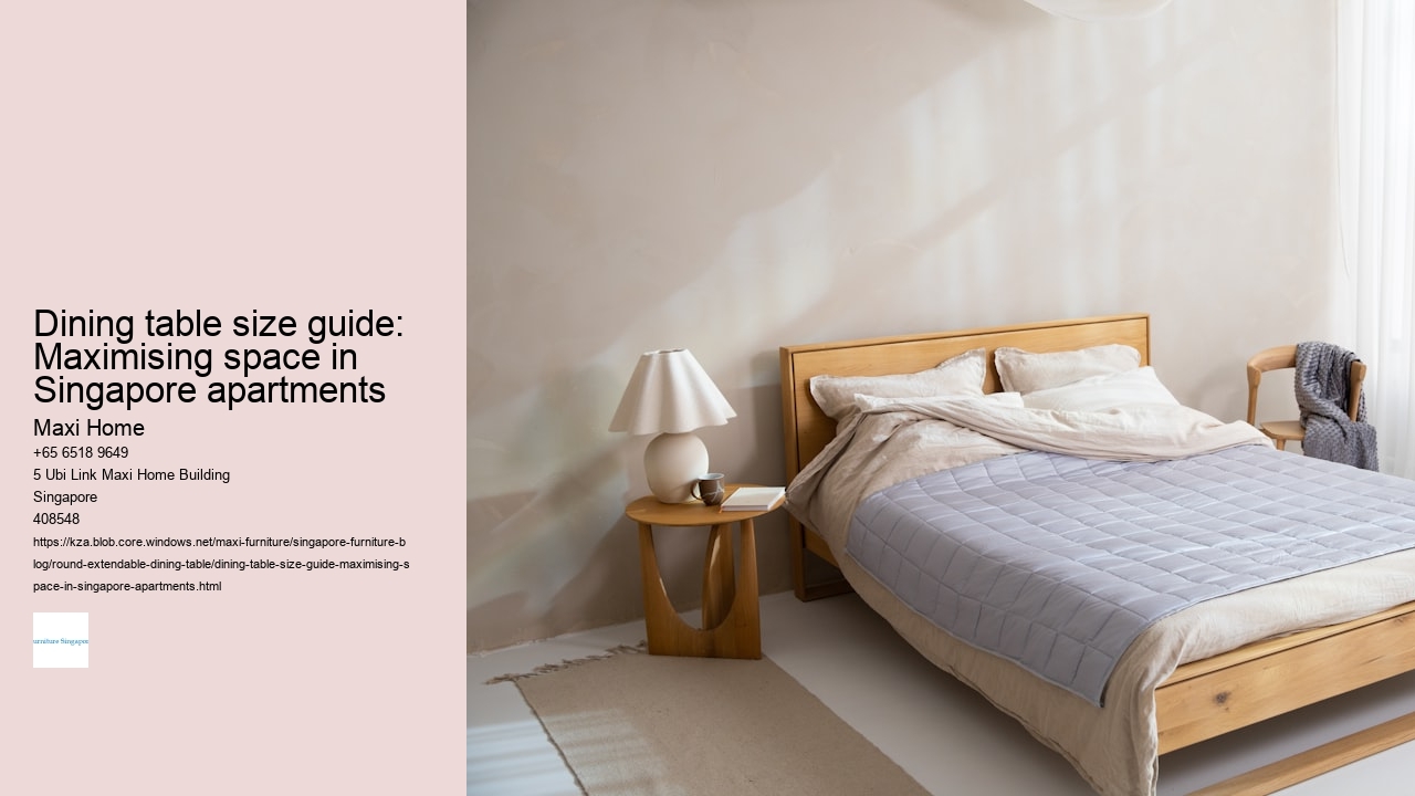 Dining table size guide: Maximising space in Singapore apartments