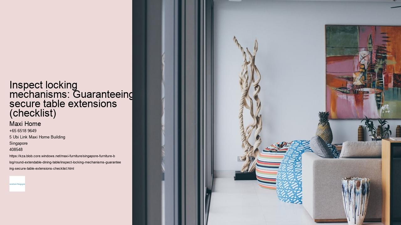 Inspect locking mechanisms: Guaranteeing secure table extensions (checklist)