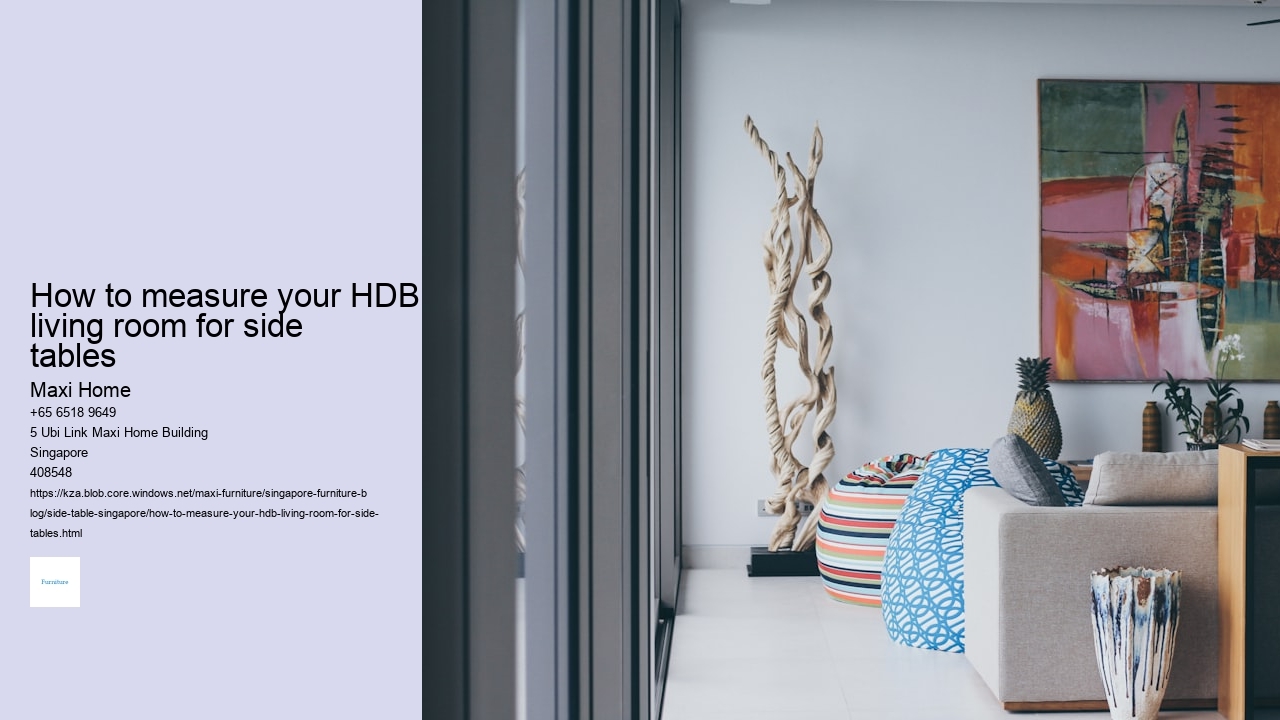 How to measure your HDB living room for side tables
