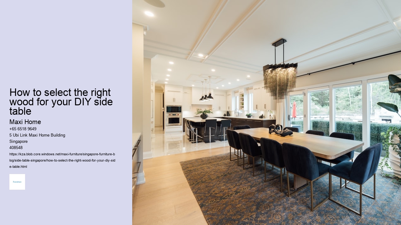 How to select the right wood for your DIY side table