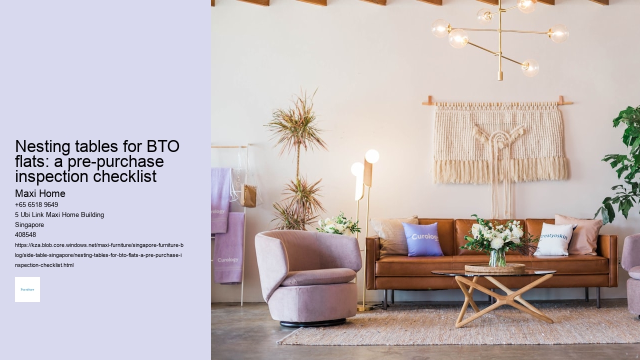 Nesting tables for BTO flats: a pre-purchase inspection checklist