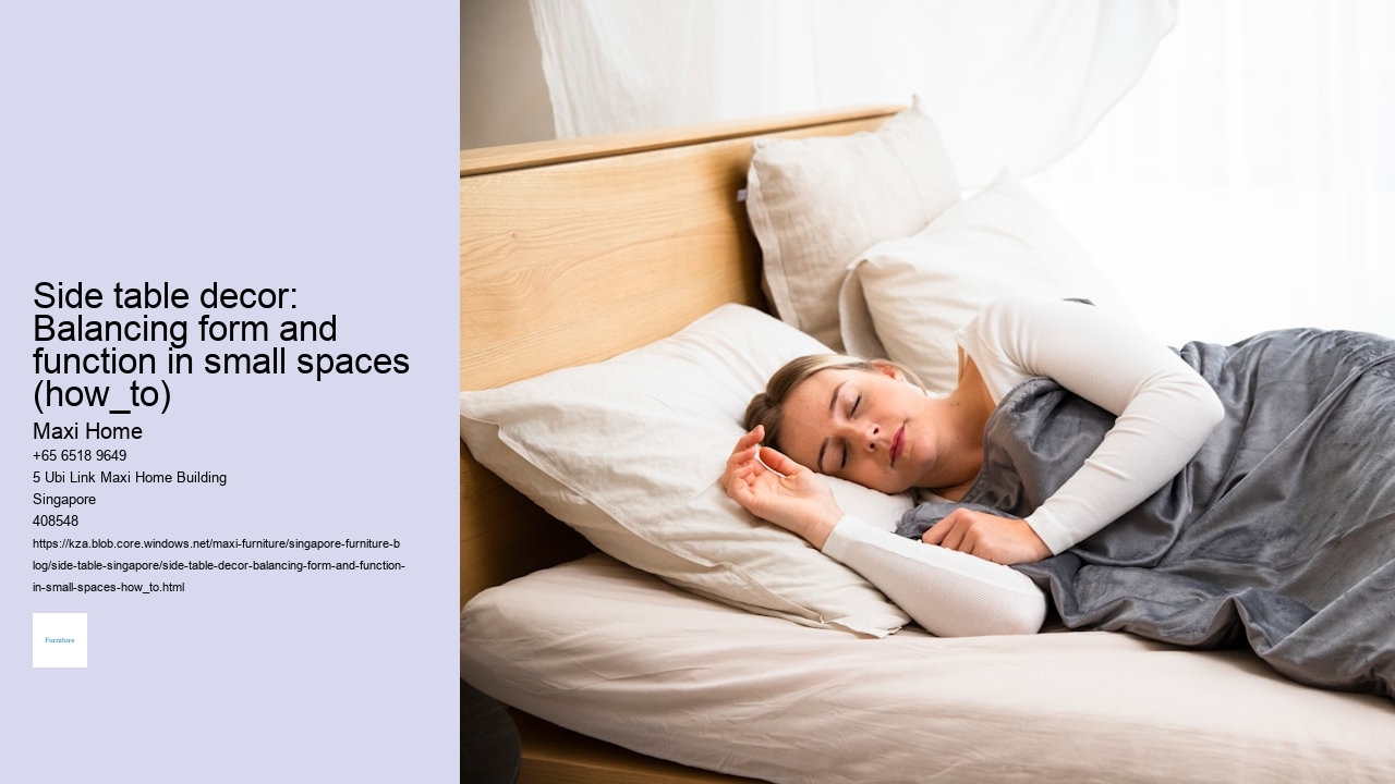 Side table decor: Balancing form and function in small spaces (how_to)