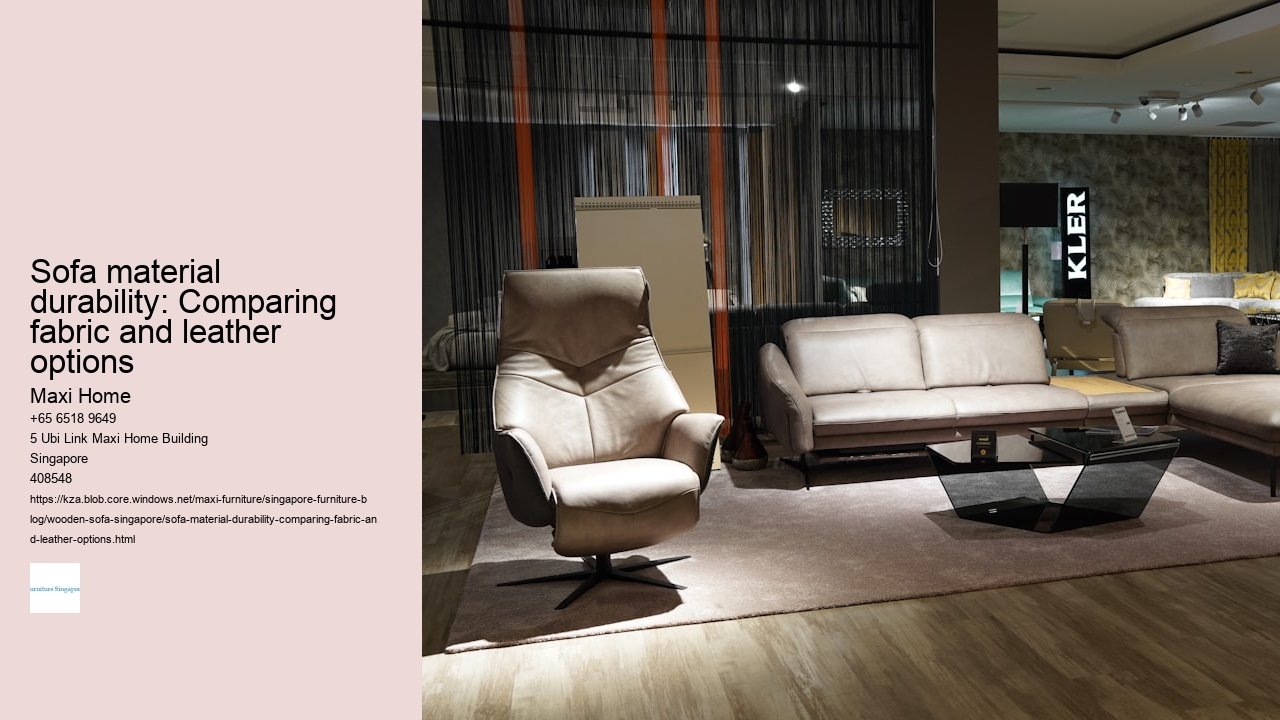 Sofa material durability: Comparing fabric and leather options