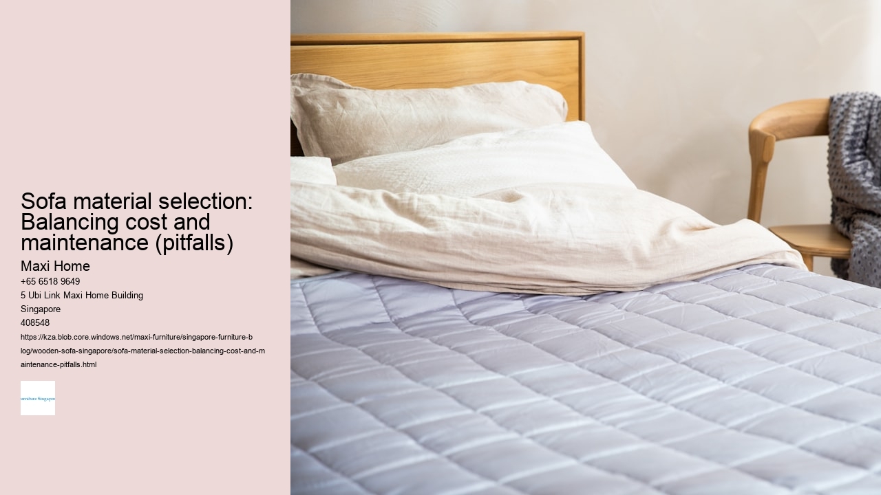 Sofa material selection: Balancing cost and maintenance (pitfalls)