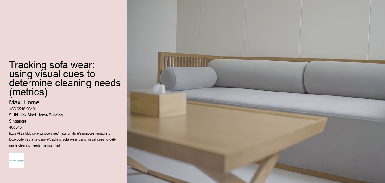 Tracking sofa wear: using visual cues to determine cleaning needs (metrics)