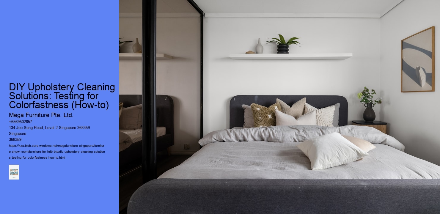 DIY Upholstery Cleaning Solutions: Testing for Colorfastness (How-to)