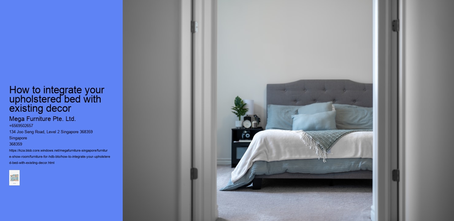 How to integrate your upholstered bed with existing decor