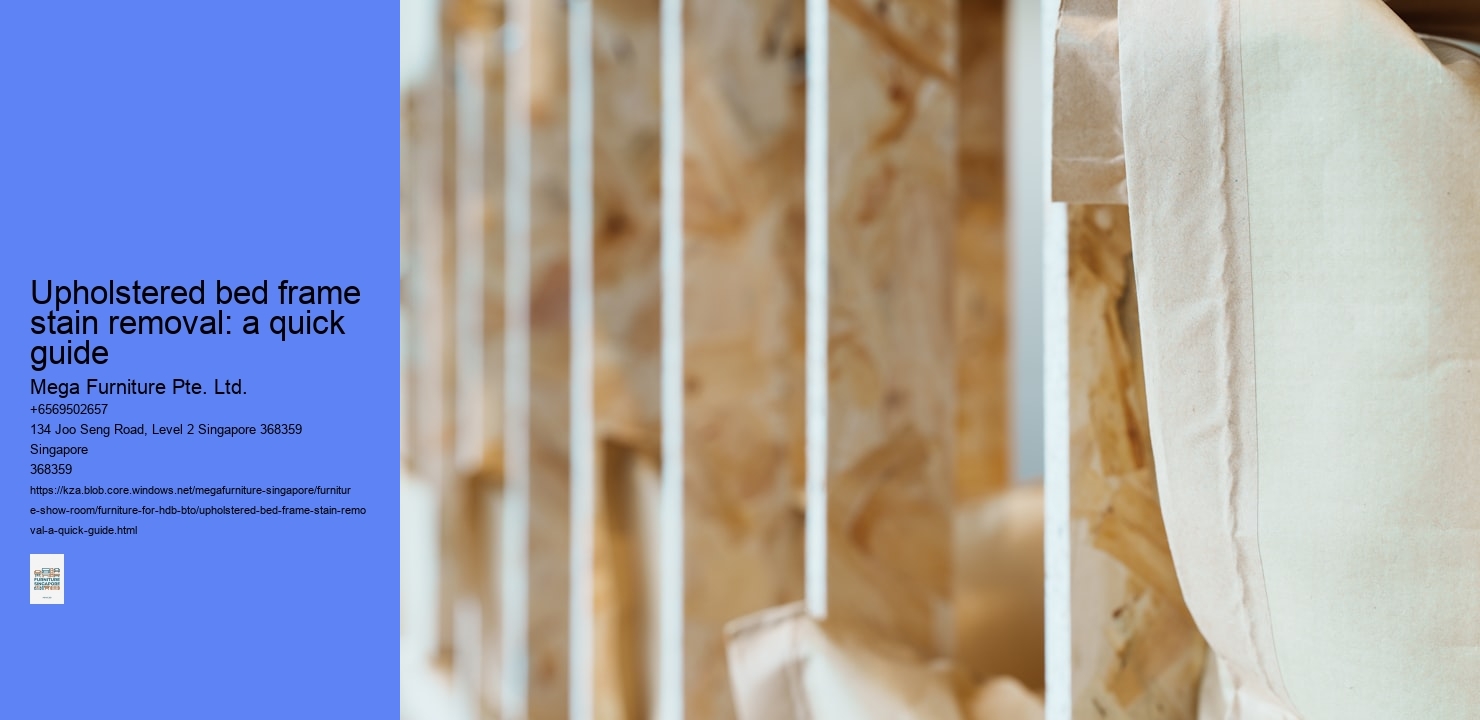 Upholstered bed frame stain removal: a quick guide