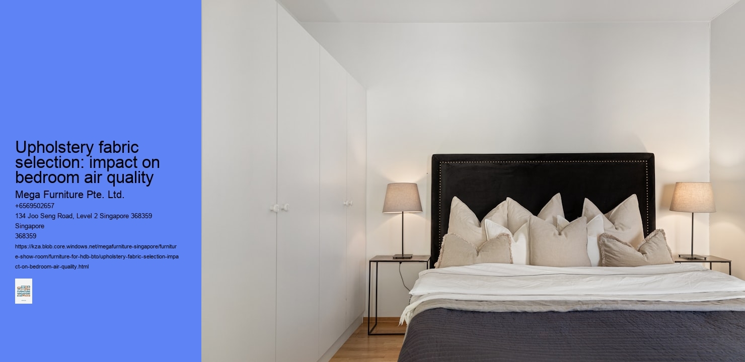 Upholstery fabric selection: impact on bedroom air quality