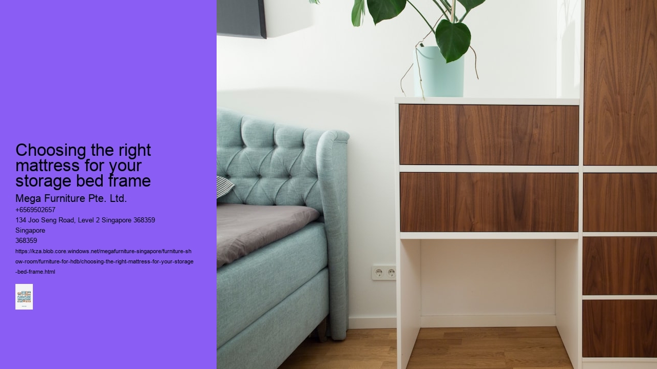 Choosing the right mattress for your storage bed frame