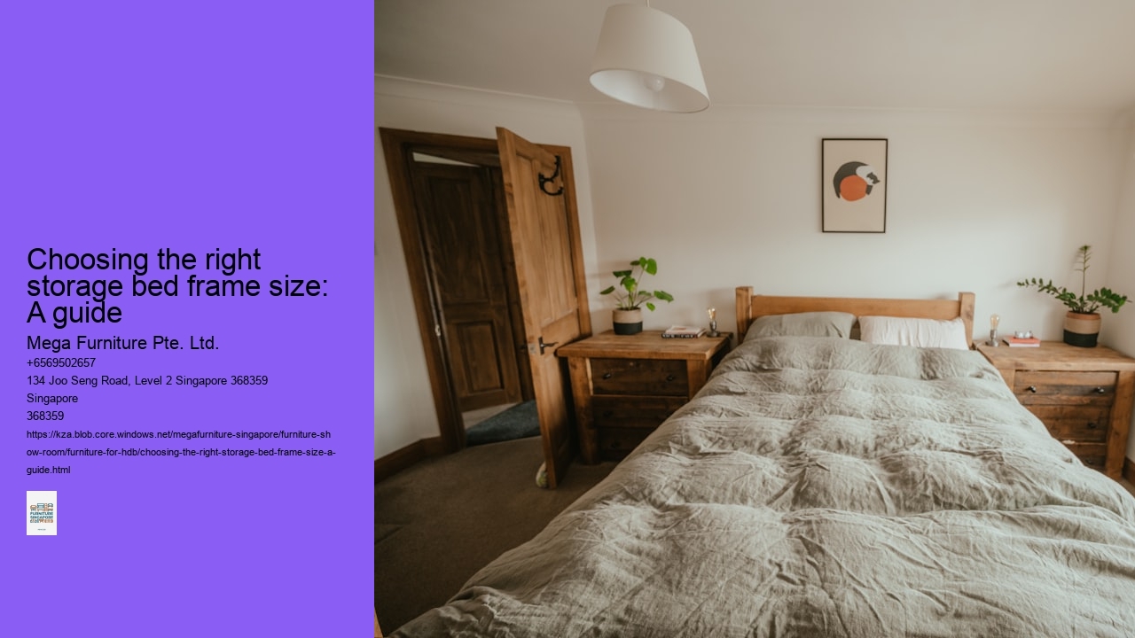 Choosing the right storage bed frame size: A guide