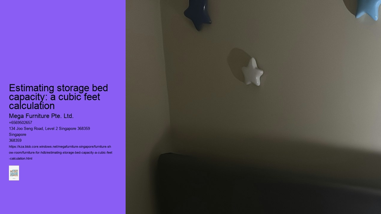 Estimating storage bed capacity: a cubic feet calculation