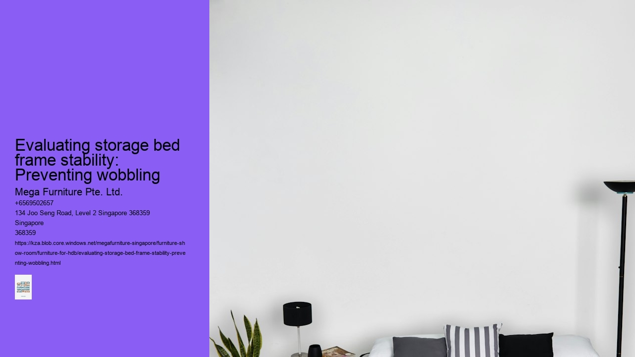 Evaluating storage bed frame stability: Preventing wobbling