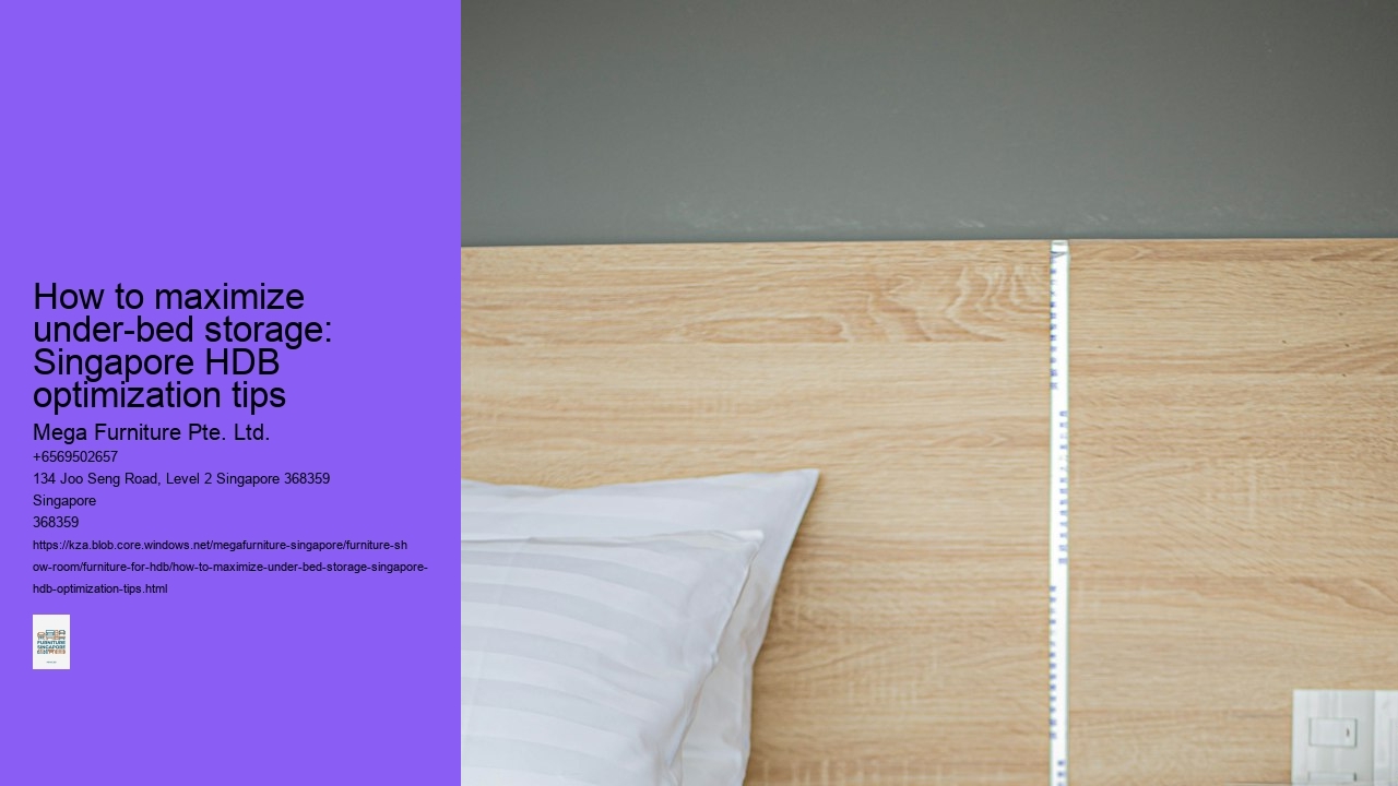 How to maximize under-bed storage: Singapore HDB optimization tips