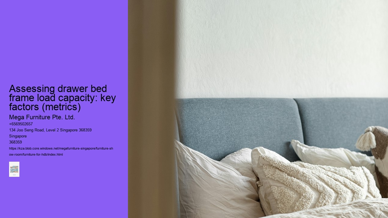 Assessing drawer bed frame load capacity: key factors (metrics)