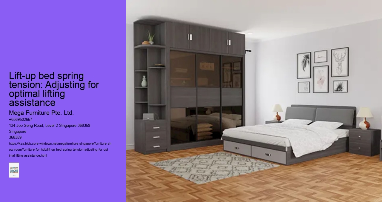 Lift-up bed spring tension: Adjusting for optimal lifting assistance