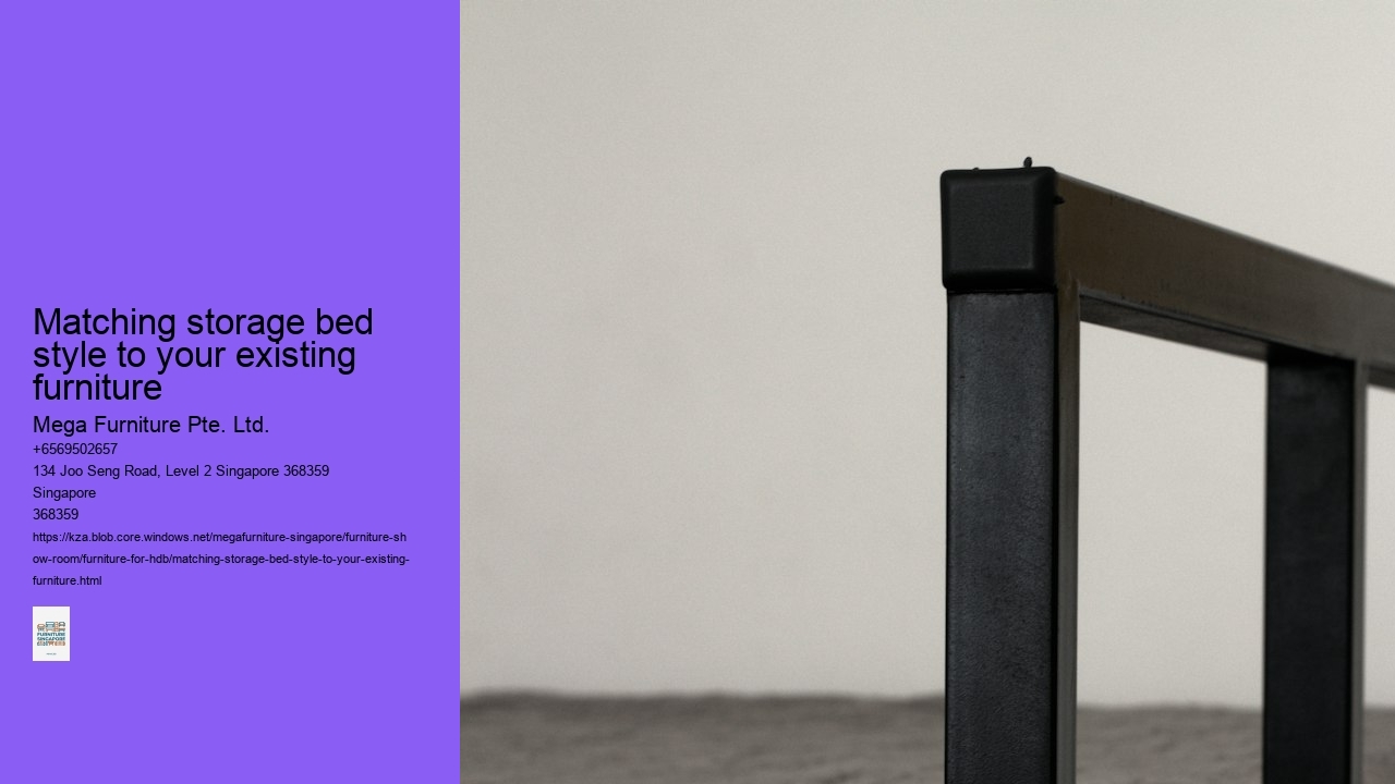 Matching storage bed style to your existing furniture