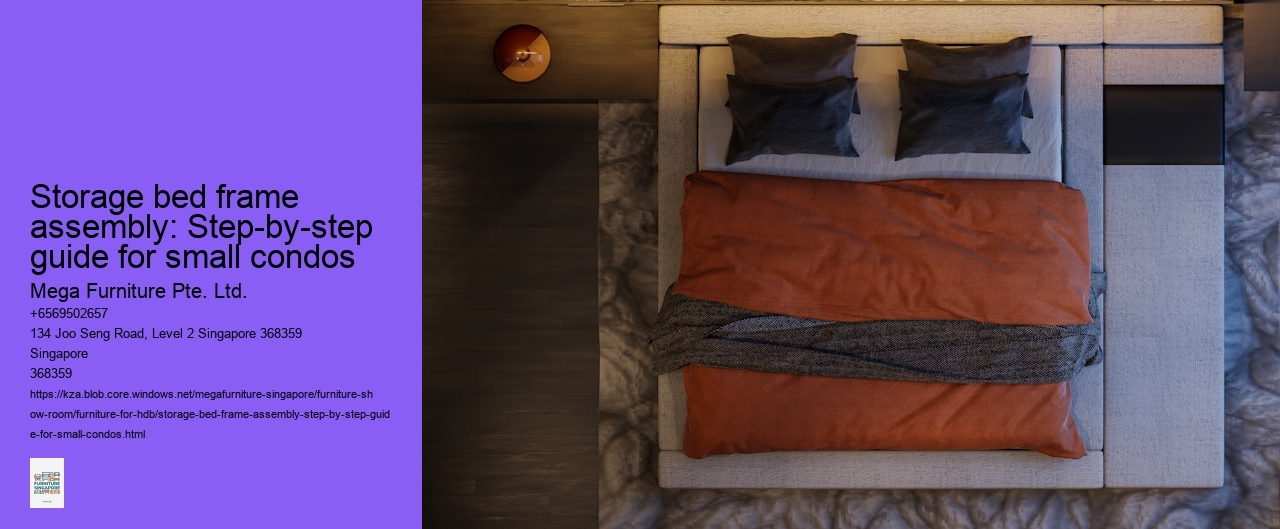Storage bed frame assembly: Step-by-step guide for small condos