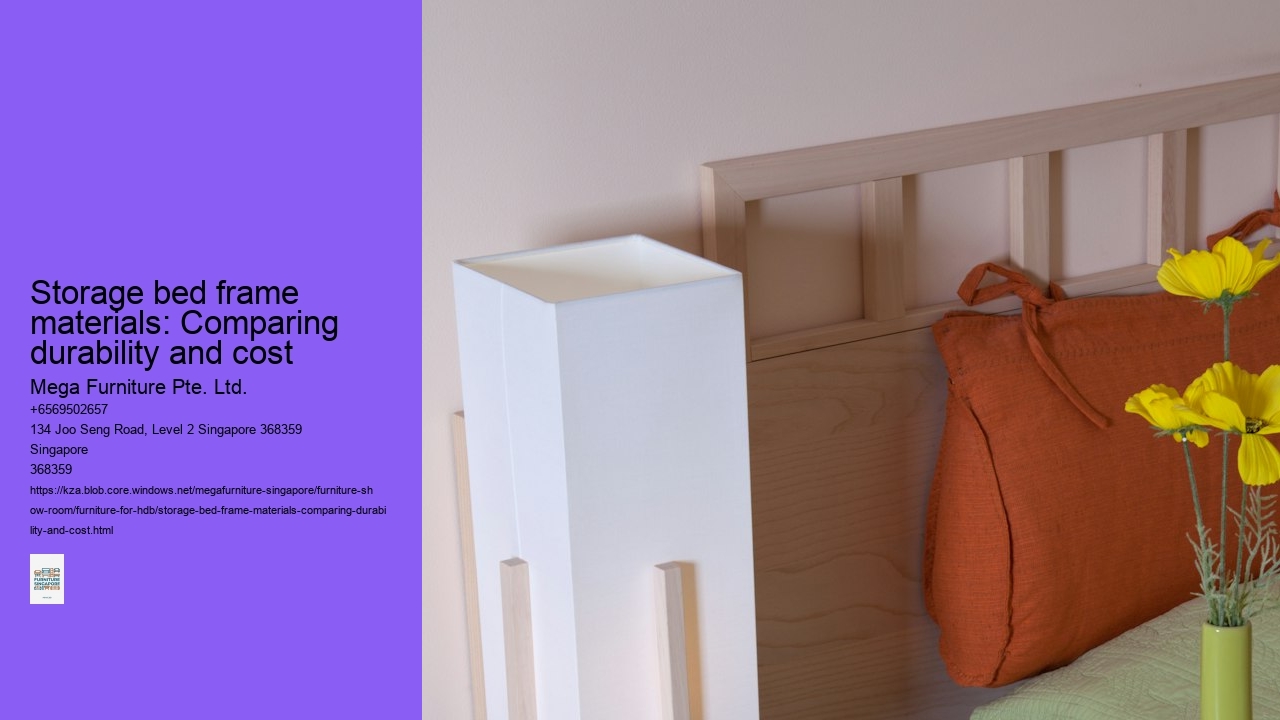 Storage bed frame materials: Comparing durability and cost