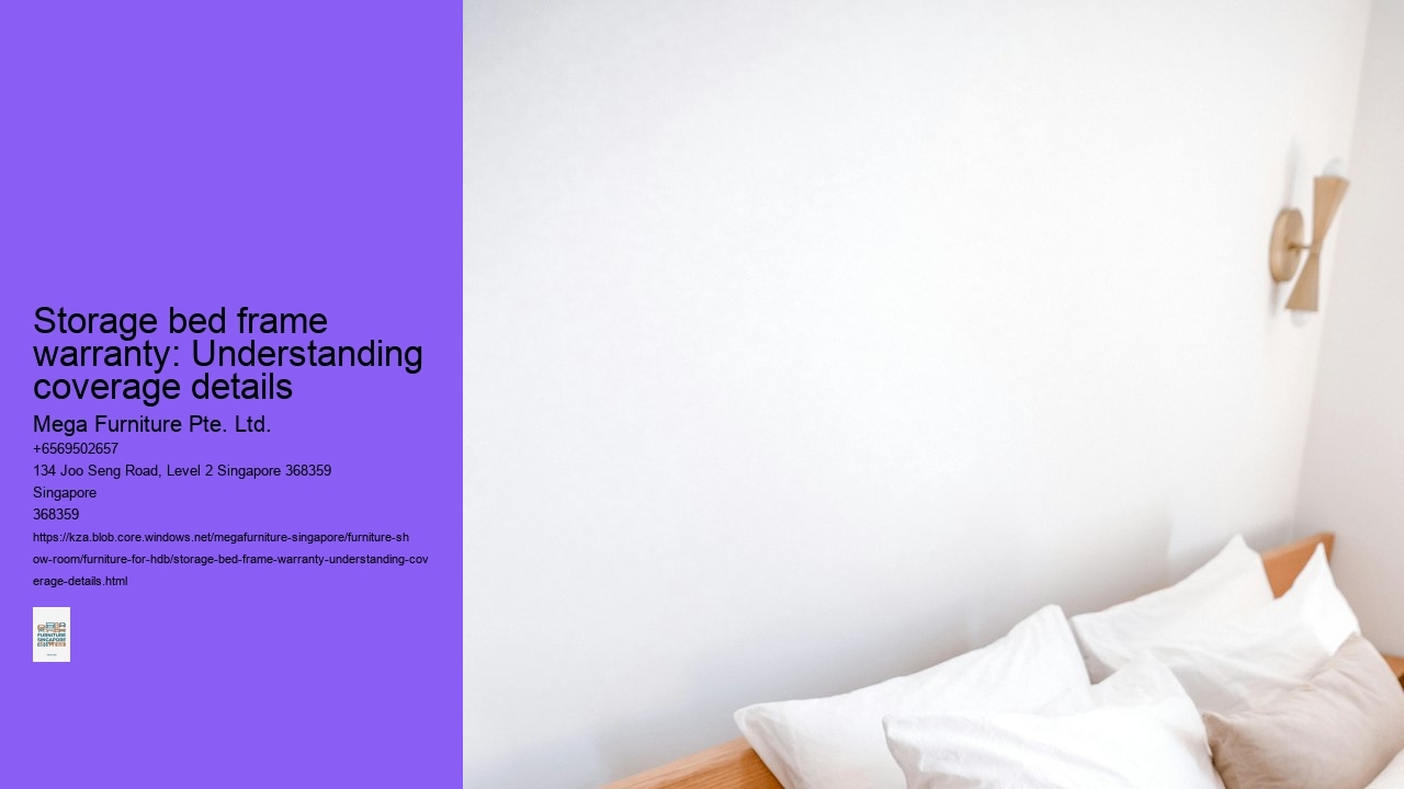 Storage bed frame warranty: Understanding coverage details