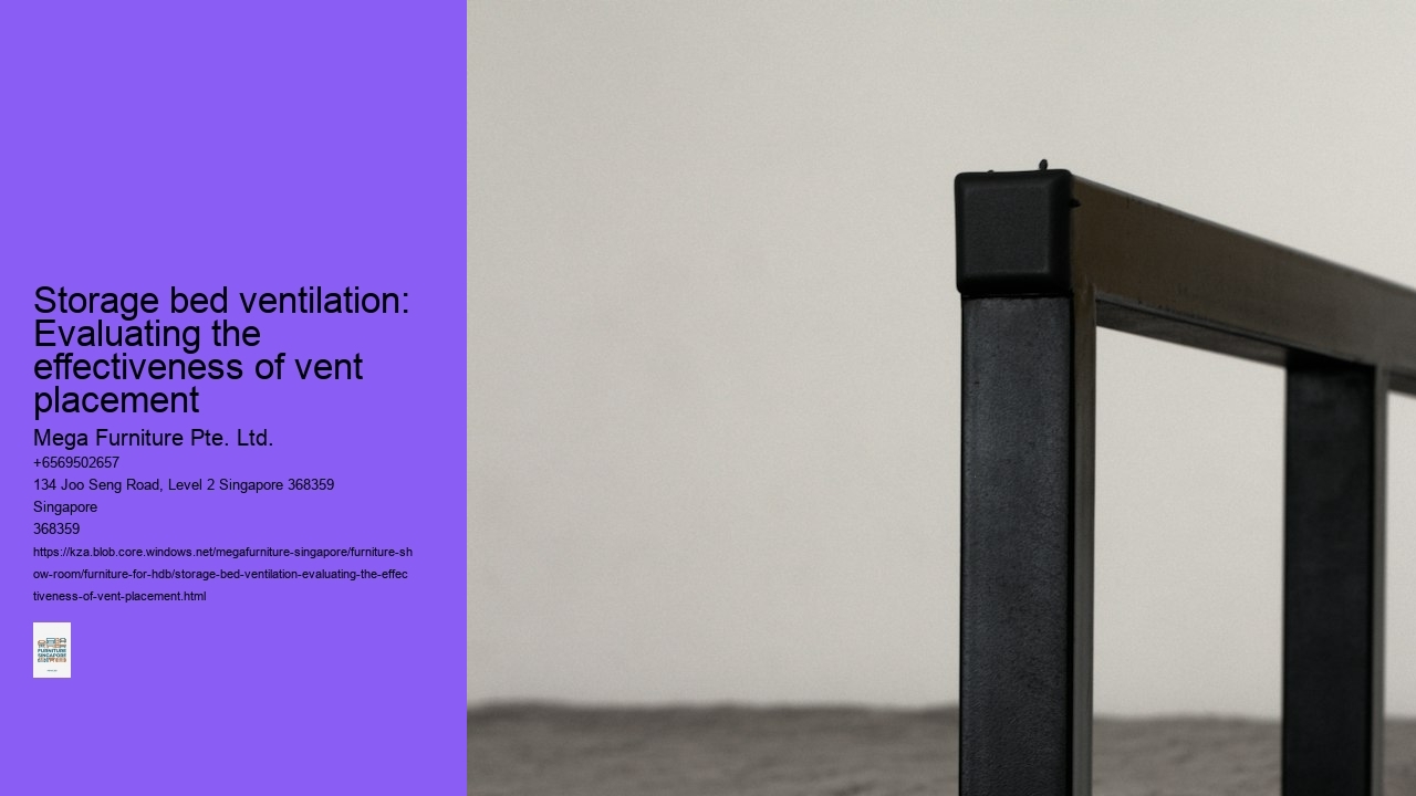 Storage bed ventilation: Evaluating the effectiveness of vent placement