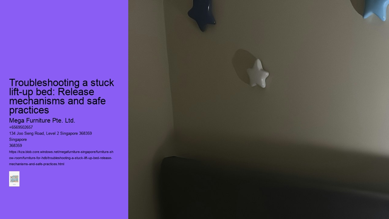 Troubleshooting a stuck lift-up bed: Release mechanisms and safe practices