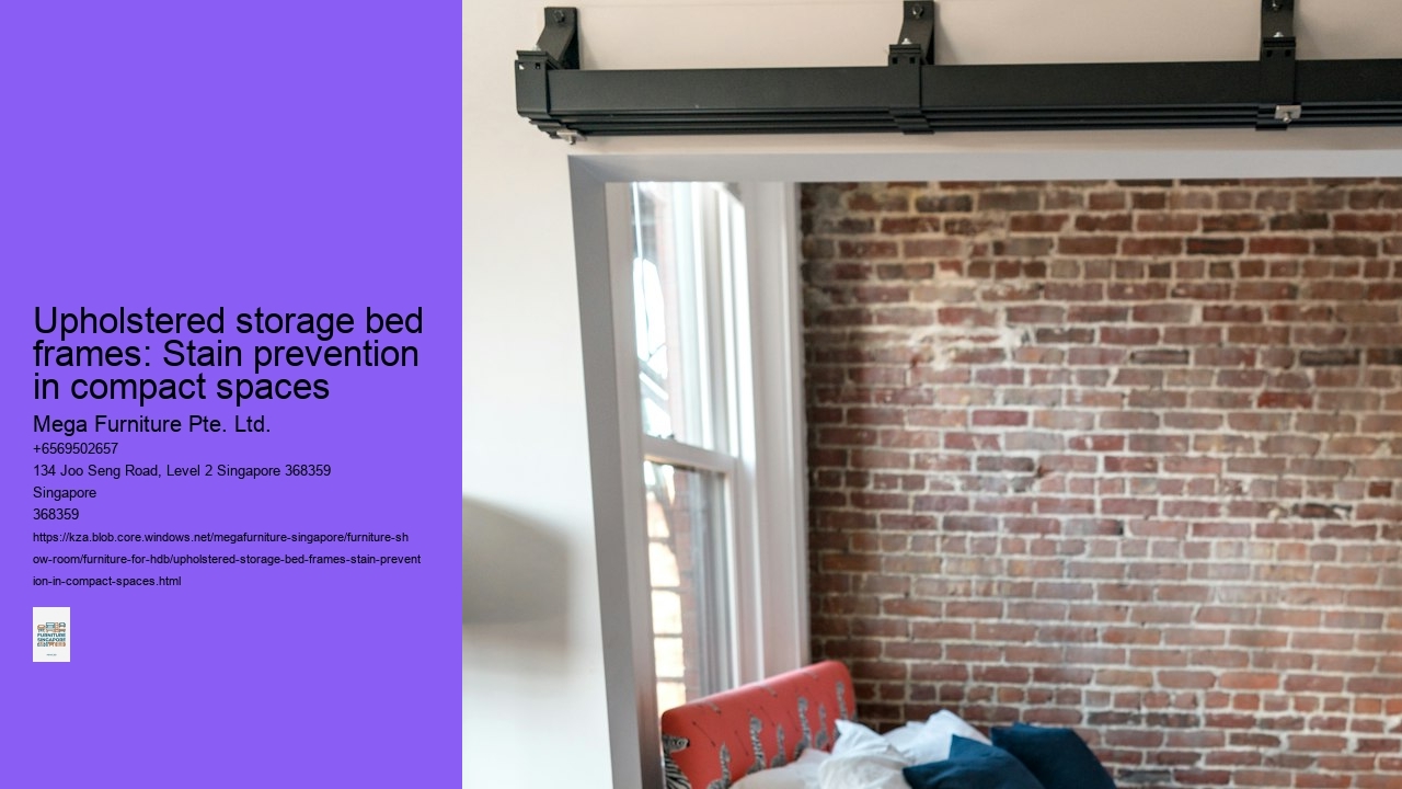 Upholstered storage bed frames: Stain prevention in compact spaces