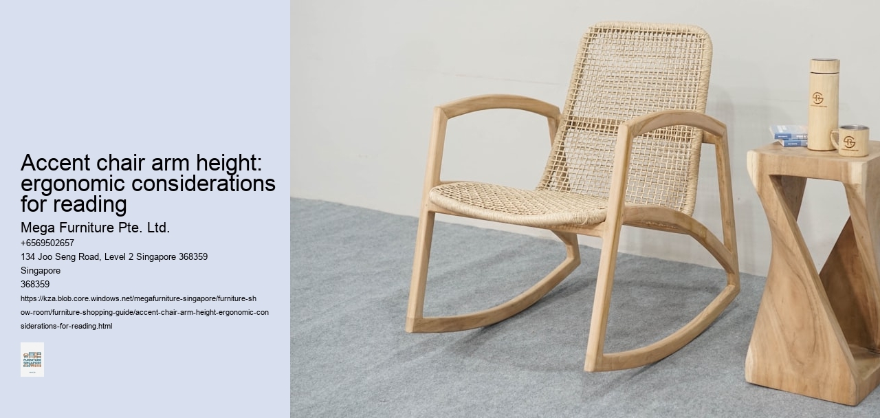 Accent chair arm height: ergonomic considerations for reading